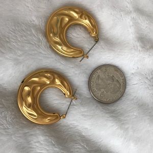 Gold hoop earrings
